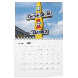 Calendar of vintage signs from across America