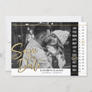 Calendar Photo Wedding Save The Date