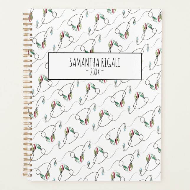 Calendar Planner Personalised Stylish Pattern (Front)