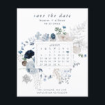 Calendar Save the Date | December<br><div class="desc">This simple,  wedding save the date template features a clean,  modern design. Customise it with your information and make it uniquely yours! I offer this design as a postcard. To move the heart,  click personalise > scroll down > click "customise further".</div>