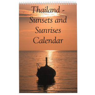 Calendar Thailand Sunset and sunrise photos