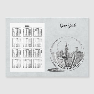 Calendar Travel City Full Year 2020