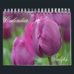 Calendar Tulips<br><div class="desc">Calendar 12 months, 14 pages with different photos of tulips on each page. Floral calendar, monthly.</div>