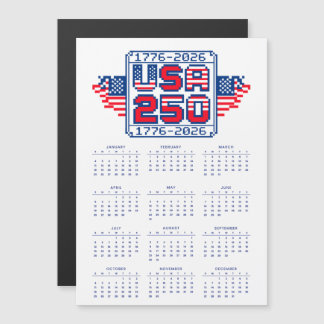 Calendar USA 250 – 1776 to 2026 Pixel Art