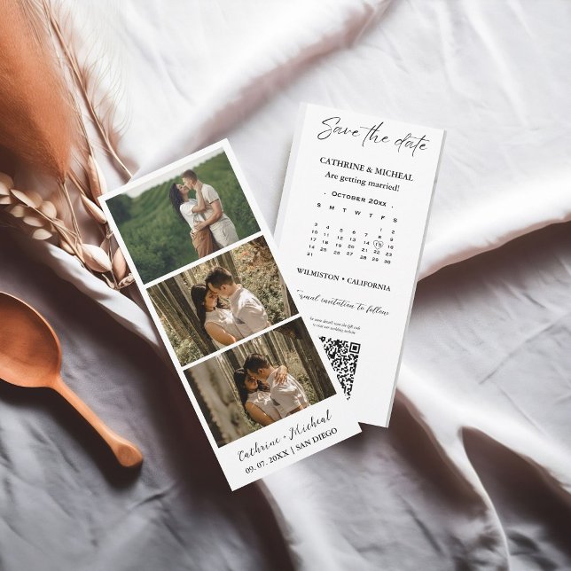 Calendar Wedding Photo booth strip frame  Save T Save The Date (Creator Uploaded)