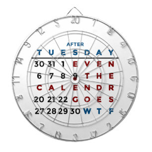 Calendar What The WTF Dartboard
