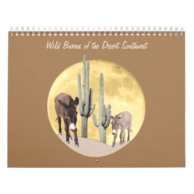 Calendar, Wild Burros of the Desert Southwest Calendar (Cover)