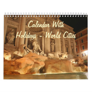 Calendar With Holidays - World Cities
