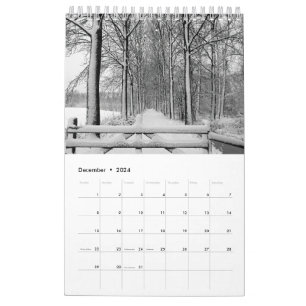 Calendar with images of nature