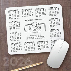 Calendar with logo Contact Information Magnet Mouse Pad