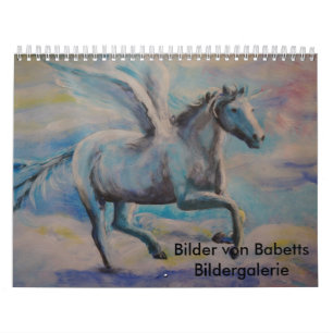 Calendar with painted images