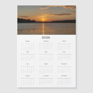 Calendar with Photo   Full Year Magnetic Calendar 
