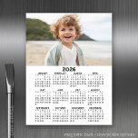 Calendar with Photo - Full Year View Magnetic Dry Erase Sheet<br><div class="desc">A very useful item for school or home office. A standard look for your home office or school locker. This shows a full year view of all dates. A very useful item for school or home office. This shows a full year view of all dates. A calendar printed on a...</div>