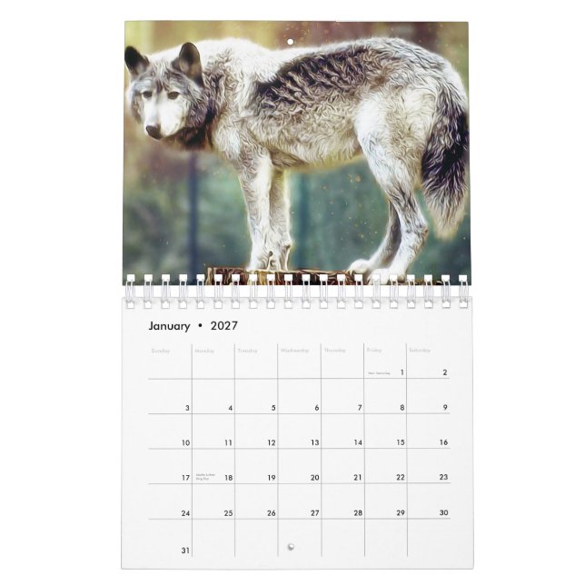 Calendar wolf (Jan 2027)