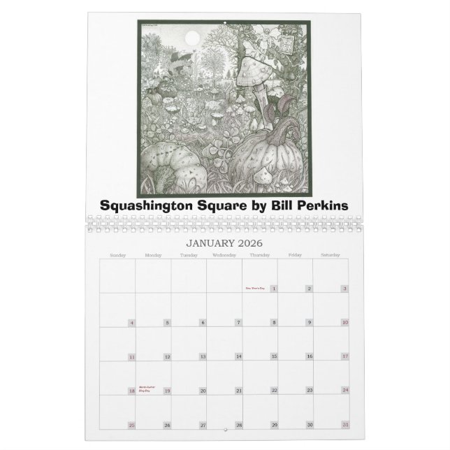 Calendar Year 2013: Art of Bill Perkins (Jan 2026)