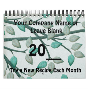 Calendar Year of Cooking Recipes Company Promotion