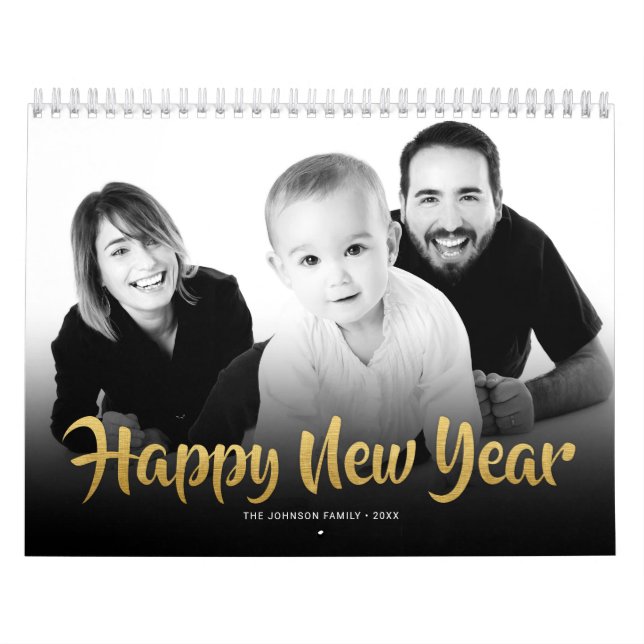 Calendars 2024 Family Photo Happy New Year (Cover)