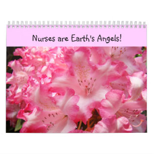 Calendars Nurses are Earth's Angels Floral Nursing