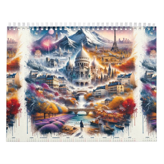 Calendrier des Merveilles Françaises: Une Odyssée  Calendar (Cover)
