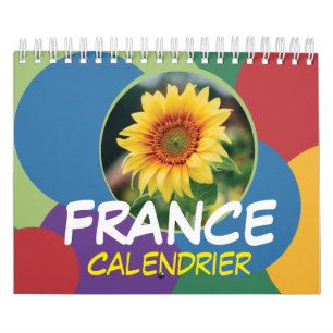 Calendrier France avec Jours Fériés 2026 Wall Calendar