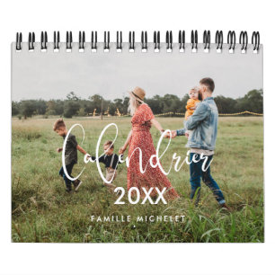 Calendrier photo moderne année 2022 calendar