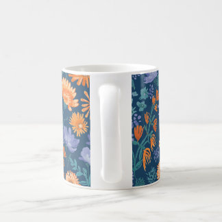 Calendula Hand Painted Floral Design Coffee Mug
