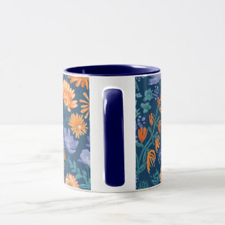 Calendula Hand Painted Floral Design Mug