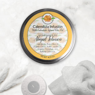 Calendula Wildflower Handmade Artisan Gift Label