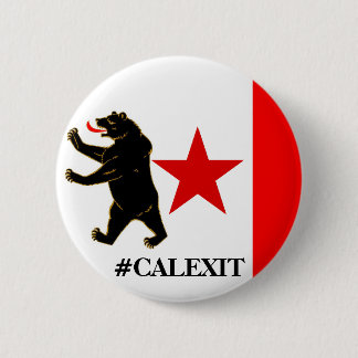 Calexit Historical Storm Flag Political Button