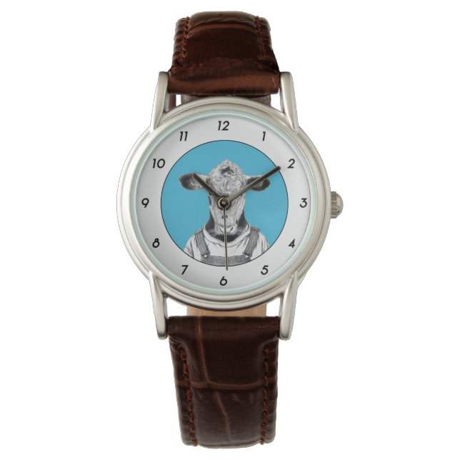 Calf in Dungaree Coat (Old-School Blue) W2 Watch (Front)