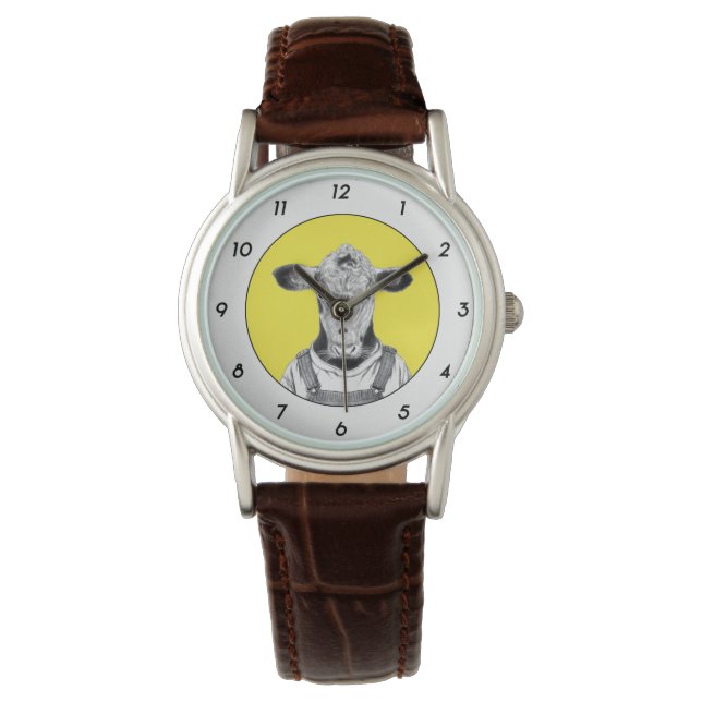Calf in Dungaree Coat (Retro Yellow) W2 Watch (Front)
