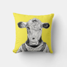 Calf in Dungaree (Retro Yellow)