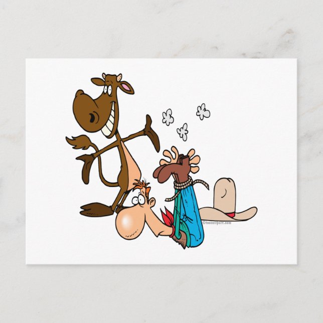 calf roping rodeo cowboy literally postcard (Front)
