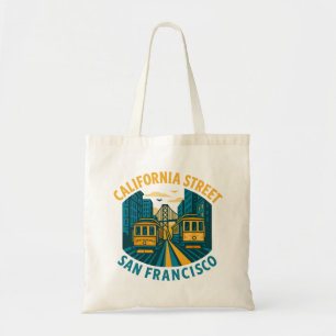 Calfornia street cable cars San Francisco  Tote Bag
