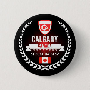 Calgary 6 Cm Round Badge
