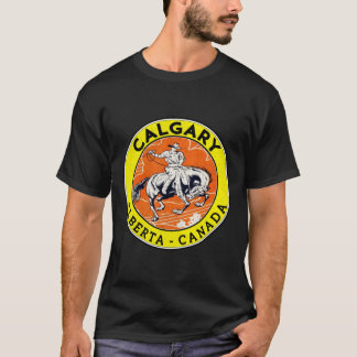 Calgary Alberta Canada Cowboy Horse Stampede Rodeo T-Shirt