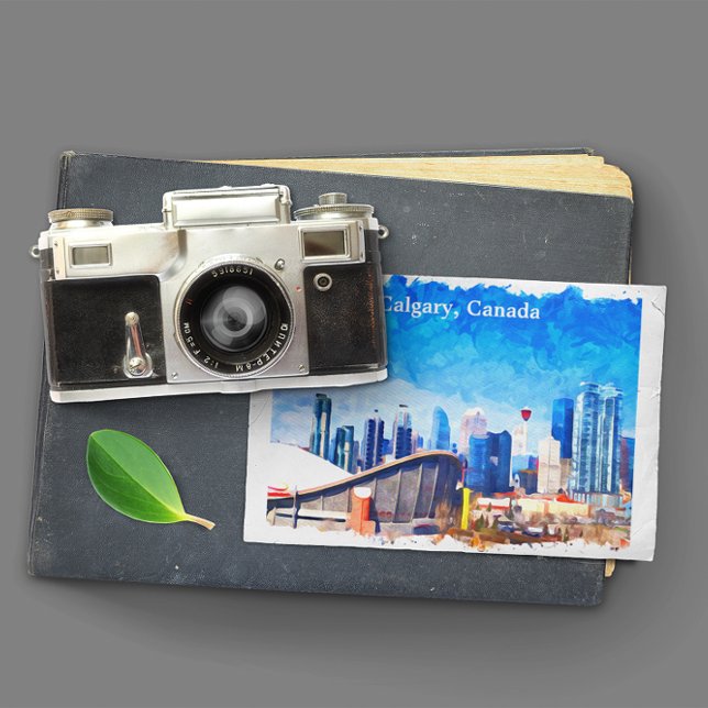 Calgary Alberta Canada Panorama View Postcard (calgary canada panorama view postcard)