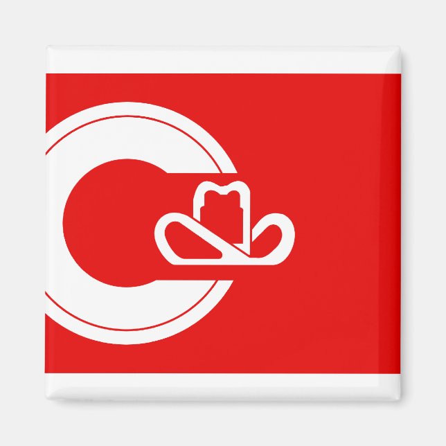 Calgary, Alberta flag Magnet (Front)