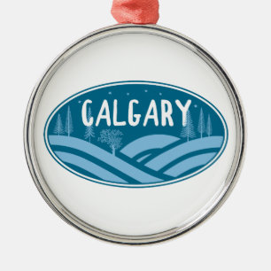 Calgary Alberta Outdoors Metal Ornament