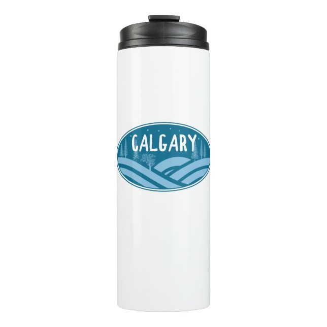 Calgary Alberta Outdoors Thermal Tumbler (Front)