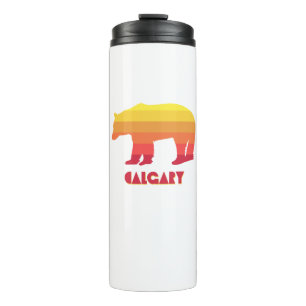 Calgary Alberta Rainbow Bear Thermal Tumbler