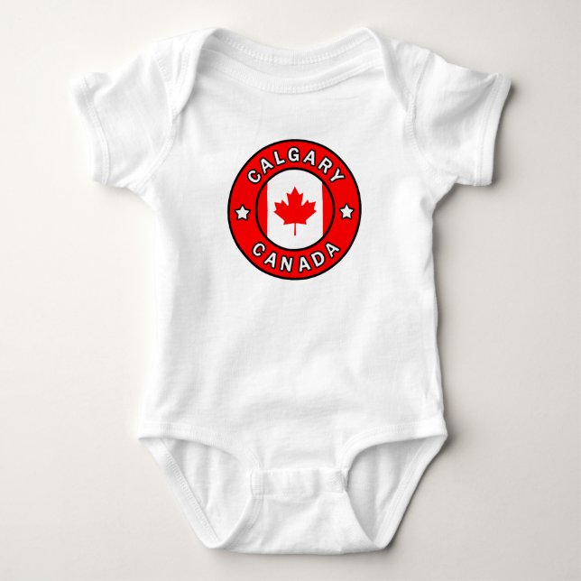 Calgary Canada Baby Bodysuit (Front)