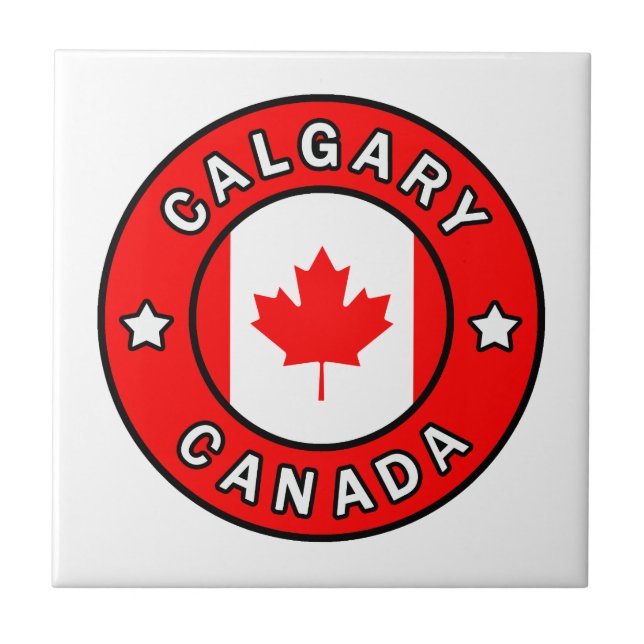 Calgary Canada Ceramic Tile (Front)