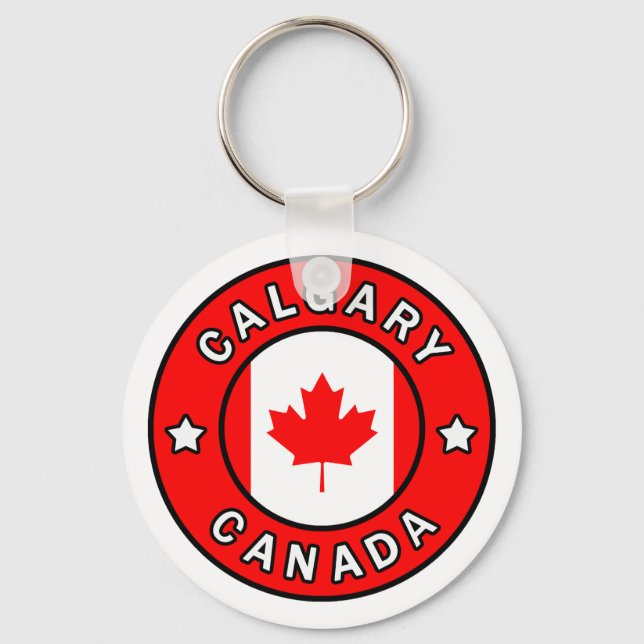 Calgary Canada Key Ring (Front)