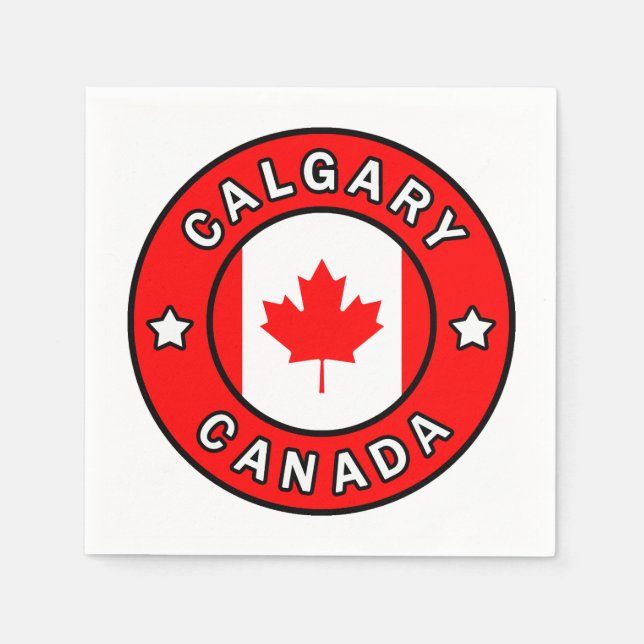 Calgary Canada Napkin (Front)