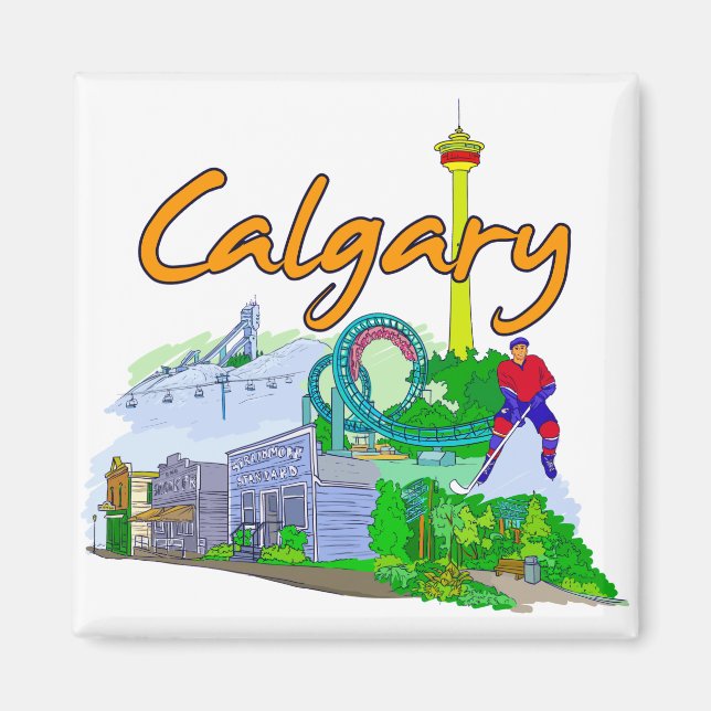 Calgary - Canada.png Magnet (Front)