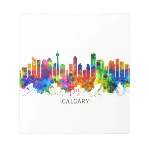 Calgary Canada Skyline Notepad