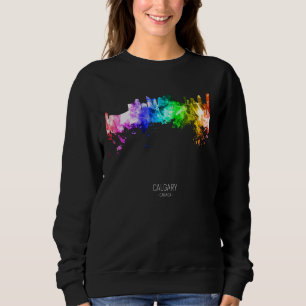 Calgary Canada Skyline Skyscrapers Sweatshirt