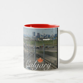 Calgary Canada Souvenir Two-Tone Coffee Mug