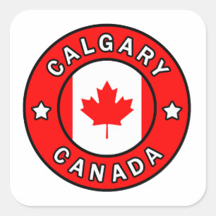 Calgary Canada Square Sticker